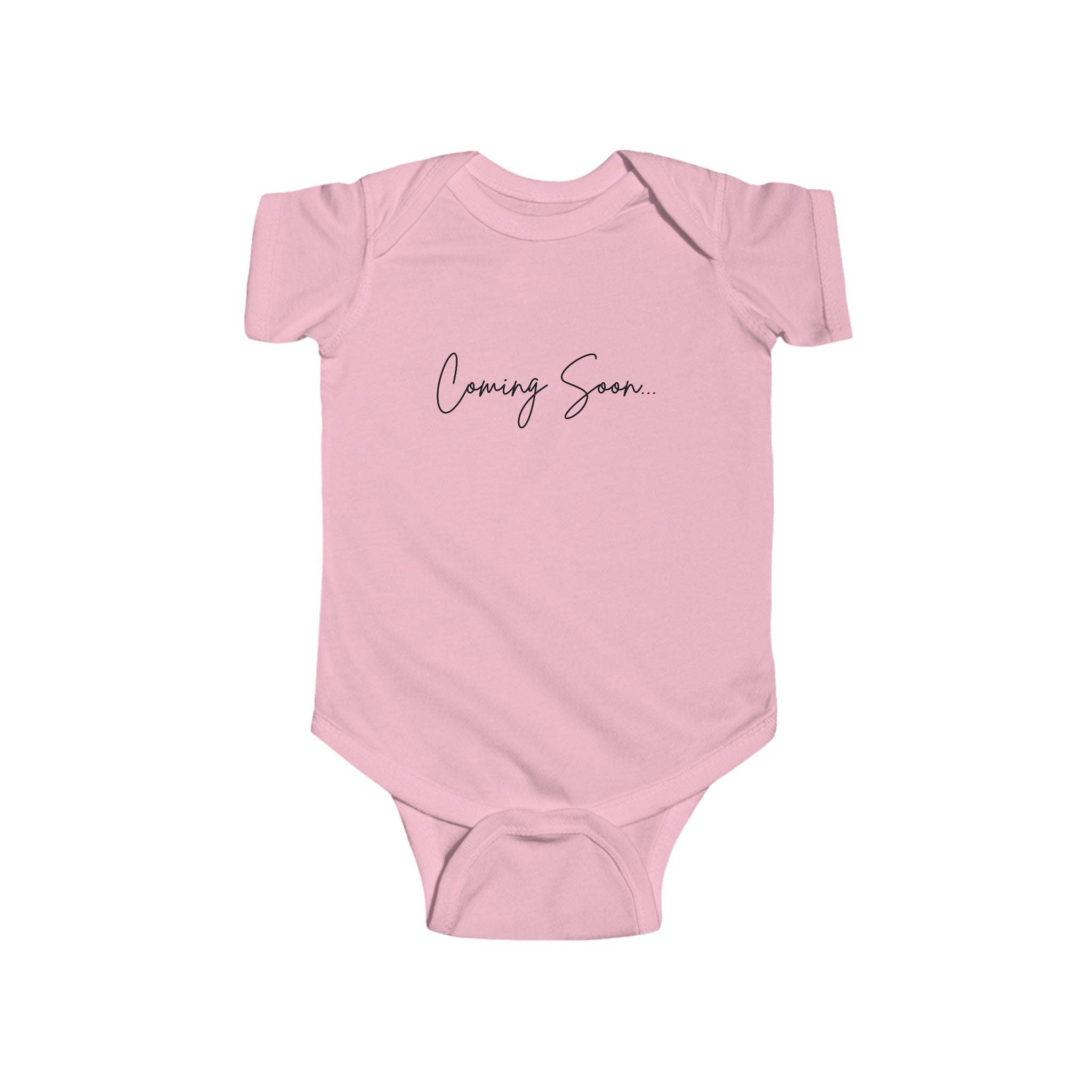 Coming Soon Onesie pink