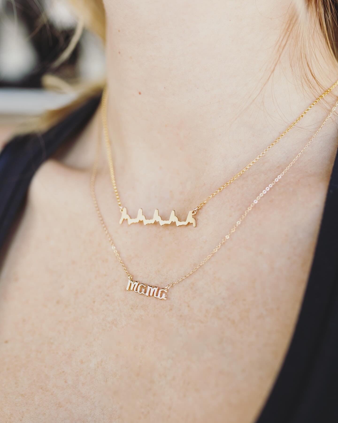 Baby heartbeat necklace
