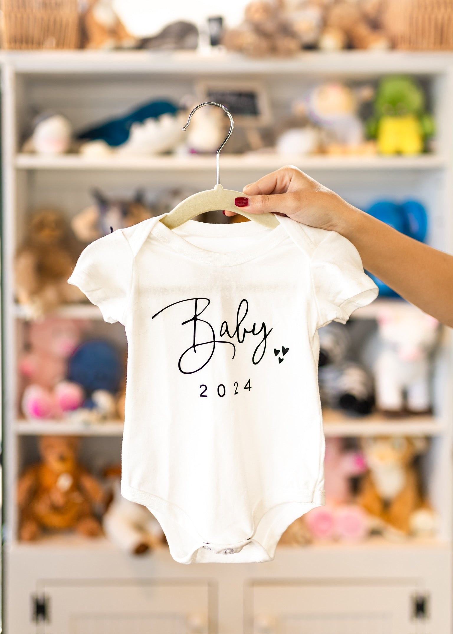Baby announcement onesie