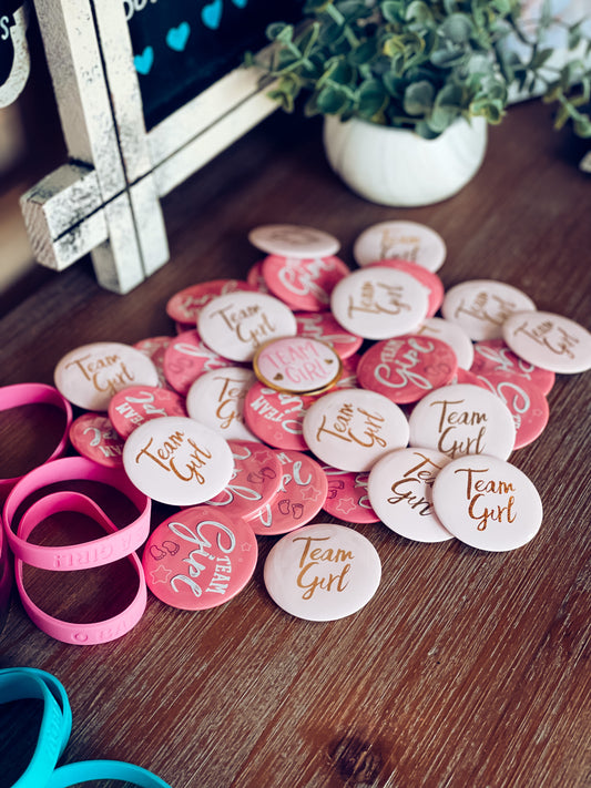 gender reveal buttons